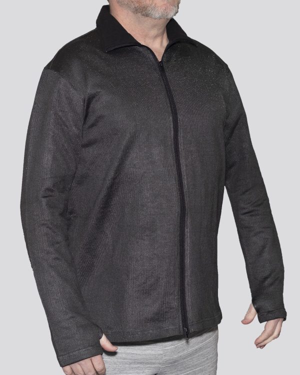 Cut-Tuff® Core cut, slash and bite resistant full-zip jacket in black