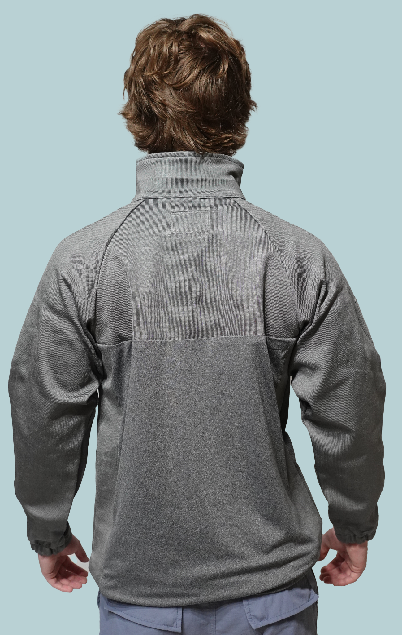 Cut resistant base layer shirt rear view