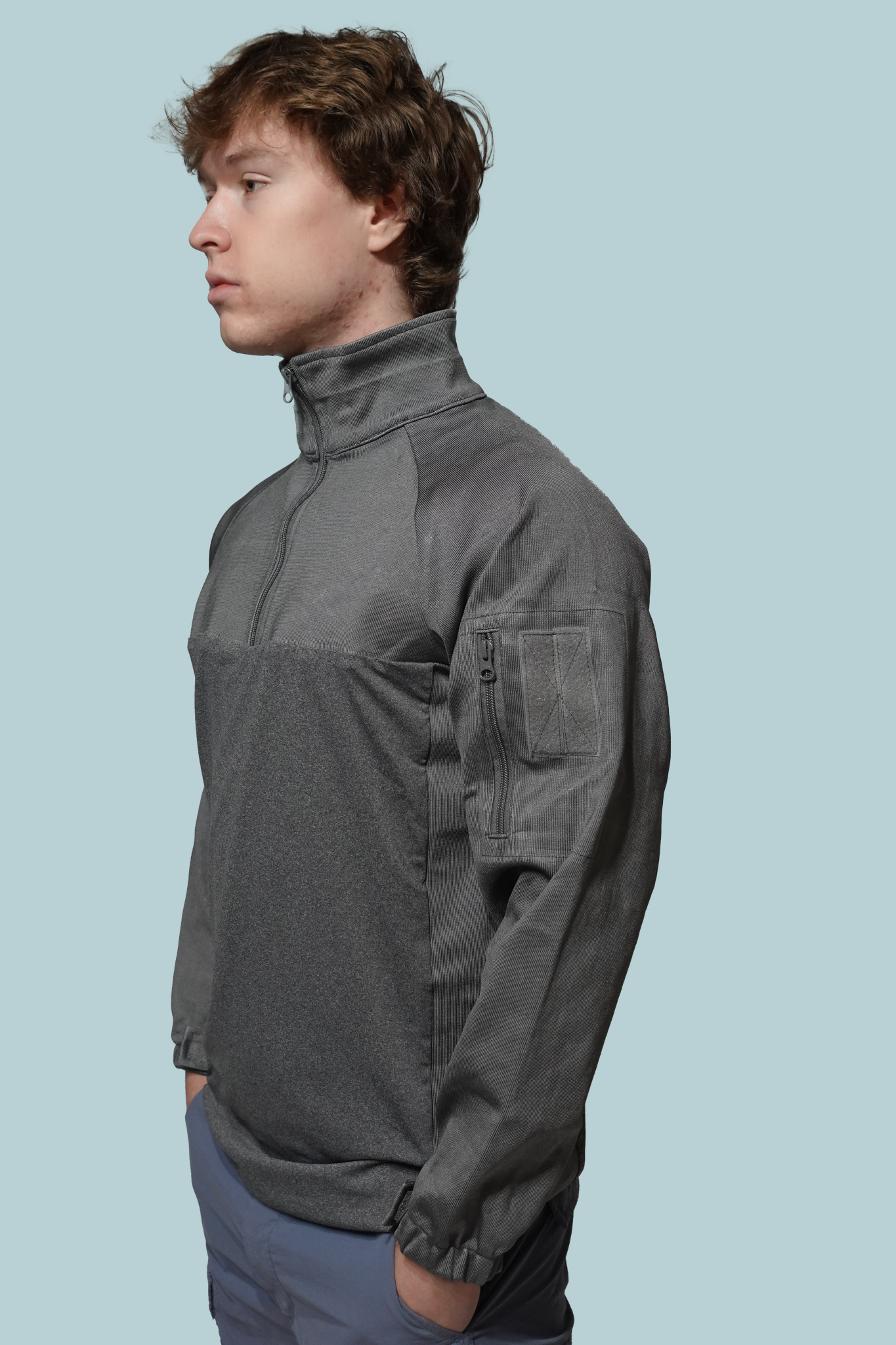 Cut resistant base layer shirt right side view